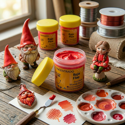 Pigmento Rojo Fluo 15g Mamá Dora