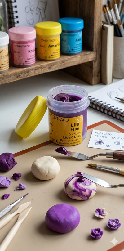Pigmento Lila Fluo 15g Mamá Dora