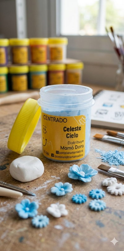 Pigmento Celeste Cielo 15g Mamá Dora