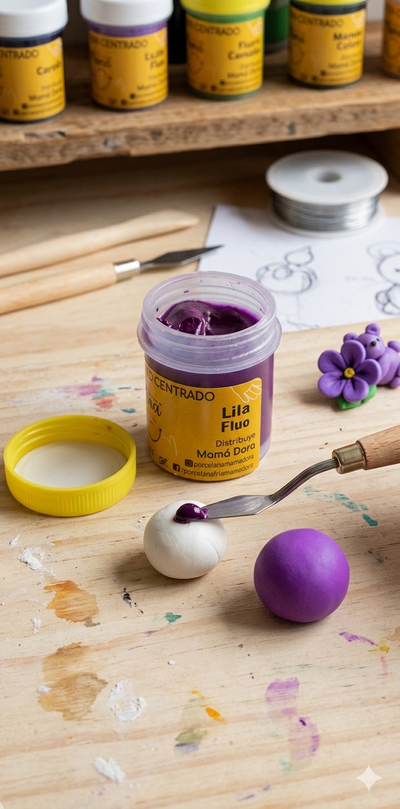 Pigmento Lila Fluo 15g Mamá Dora