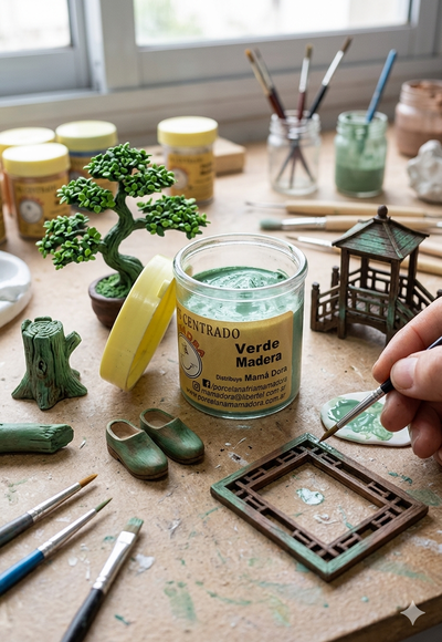 Pigmento Verde Madera 15g Mamá Dora