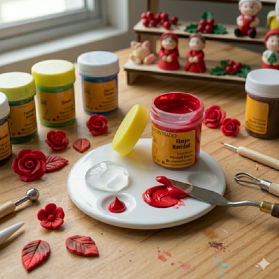 Pigmento Rojo / Rojo Navidad 15g Mamá Dora