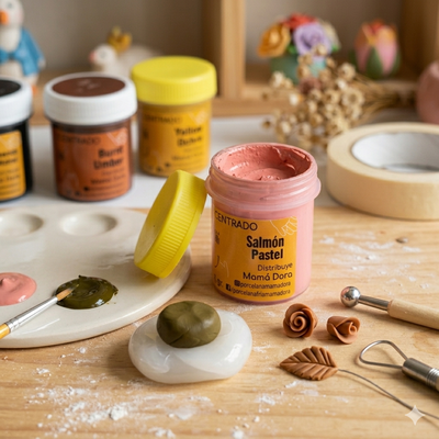 Pigmento Salmón Pastel 15g Mamá Dora