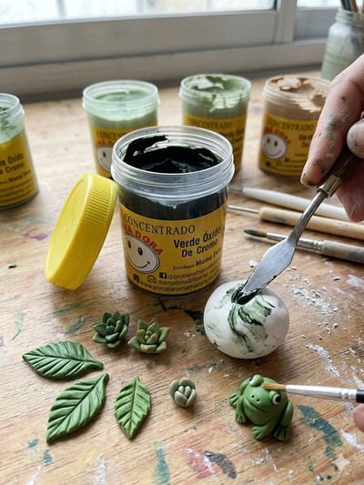 Pigmento Verde Óxido 15g Mamá Dora