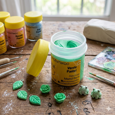 Pigmento Verde Pastel 15g Mamá Dora