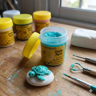 Pigmento Verde Agua 15g Mamá Dora