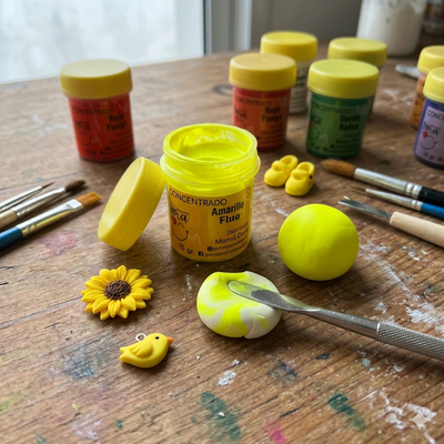 Pigmento Amarillo Fluo 15g Mamá Dora