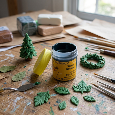 Pigmento Verde Navidad 15g Mamá Dora