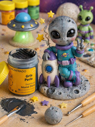 Pigmento Gris Perla 15g Mamá Dora