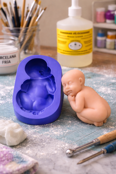 Molde Multiuso Silicona BEBE COLITA N° 107 Mamá Dora