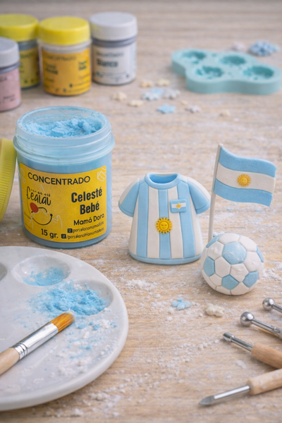 Pigmento Celeste Bebé 15g Mamá Dora