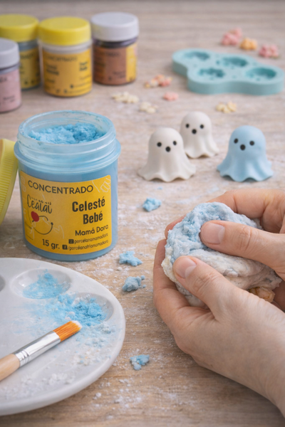 Pigmento Celeste Bebé 15g Mamá Dora