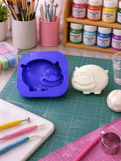 Molde Multiuso Silicona HIPOPOTAMO N° 104 Mamá Dora