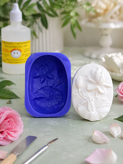 Molde Multiuso Silicona FLORES C/ LIBELULA N° 103 Mamá Dora