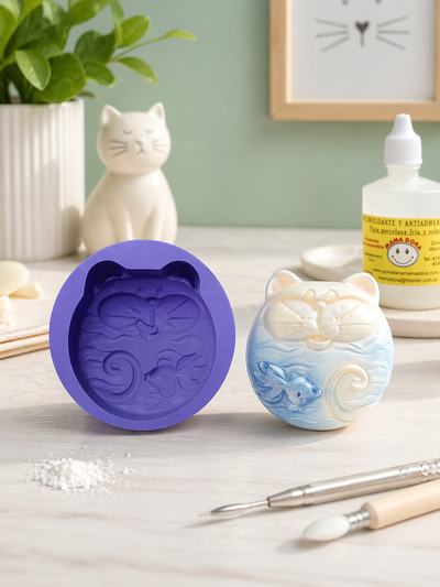 Molde Multiuso Silicona GATO N° 110 Mamá Dora