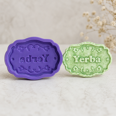 Molde Silicona FRASES DECORATIVAS YERBA Y AZUCAR N° 129 Mamá Dora