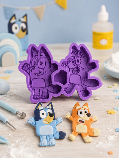 Molde Silicona PERRITO BLUEY N° 310 Mamá Dora