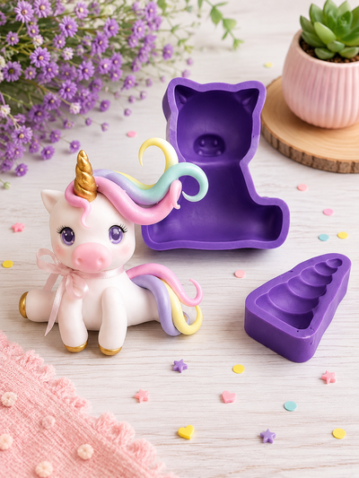Molde Silicona UNICORNIO MULTIFUNCION N° 39 Mamá Dora