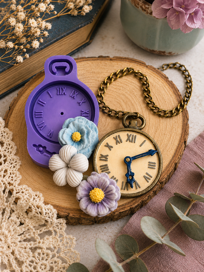 Molde Silicona RELOJ ANTIGUO N° 143 Mamá Dora