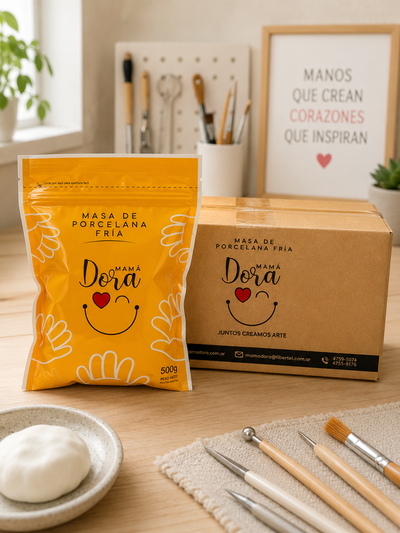 Caja x20 Porcelana Fría Tradicional 500g Mamá Dora