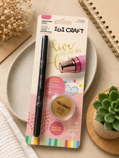 Set Marcador de Relieve para Porcelana Fría x2 + Polvo Embossing