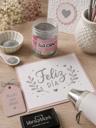 Efecto Metalizado Plata para Modelado y Relieve