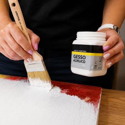 Gesso Acrílico para Porcelana Fría 250ml – Preparación Profesional