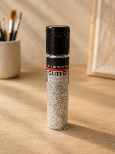 Glitter Plata 15g para Porcelana Fría – Efecto Brillo Decorativo