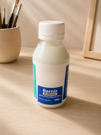 Barniz Brillante para Porcelana Fría 125ml – Acabado Profesional