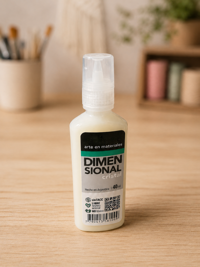 Dimensional Cristal 40ml para Porcelana Fría – Efecto Relieve