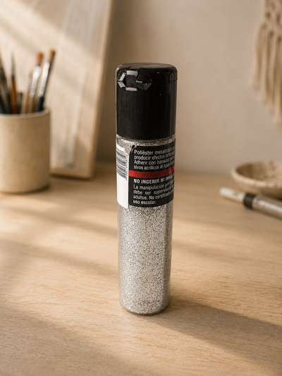 Glitter Plata 15g para Porcelana Fría – Efecto Brillo Decorativo