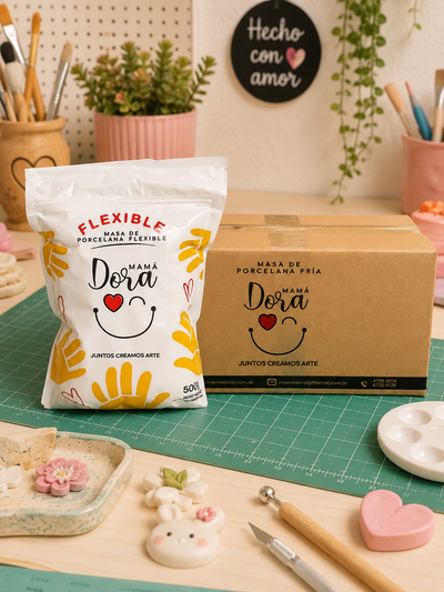 Caja x20 Porcelana Fría Flexible 325g Mamá Dora