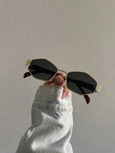 CELINE HEXAGONAL OLIVE GOLD