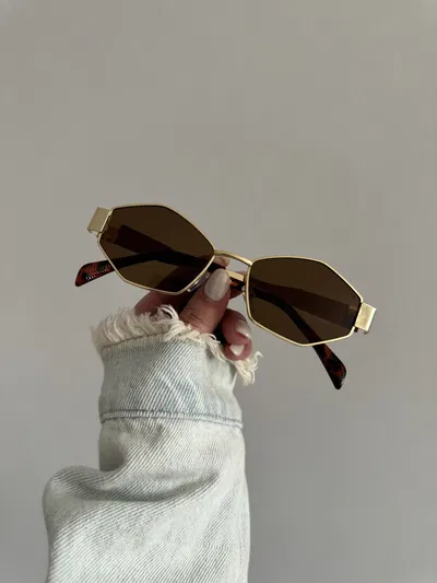 CELINE HEXAGONAL BROWN