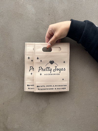 Bolsas de friselina 15x20cm personalizadas