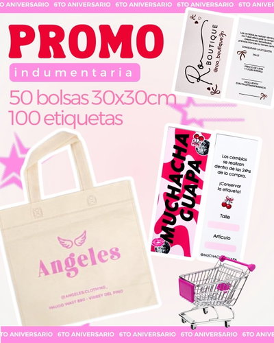 50 bolsas + 100 etiquetas