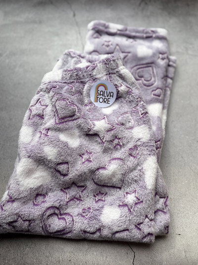 Corazones lilas 