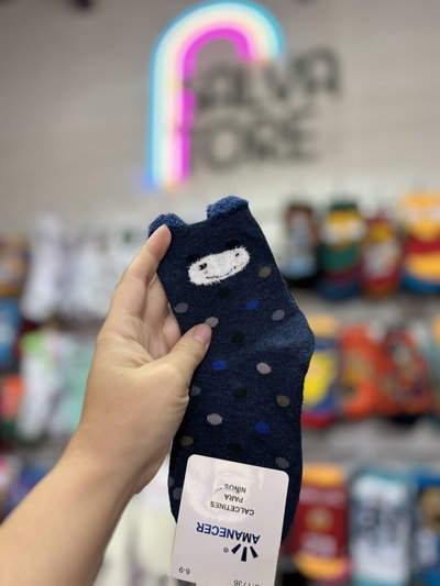 Osito lunares azul
