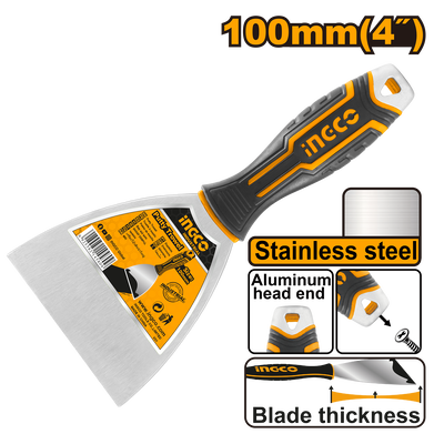 ESPATULA ACERO INOXIDABLE 4" 100MM • INGCO