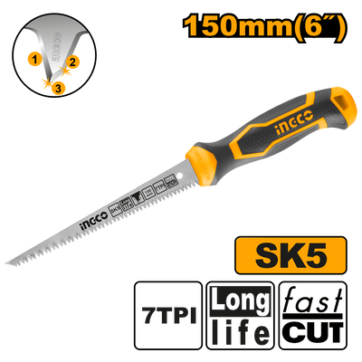 SERRUCHIN PARA YESO 6"/150MM - TRIPLE DIENTE • INGCO