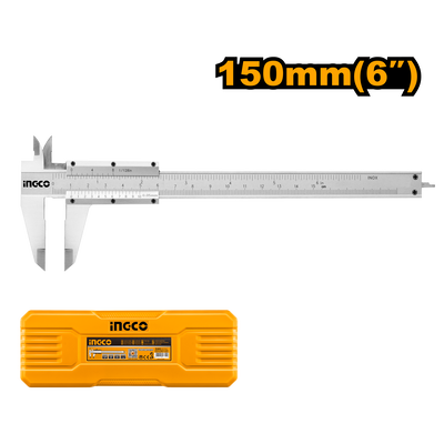 CALIBRE ACERO 150MM CON ESTUCHE PLASTICO • INGCO