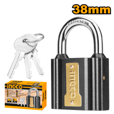 CANDADO HIERRO 38MM • INGCO
