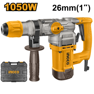 ROTOMARTILLO ELÉCTRICO SDS+ - 1050W - 4.5J CON MALETÍN • INGCO