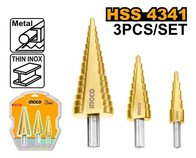 JUEGO DE MECHAS ESCALONADAS 3 PIEZAS • INGCO