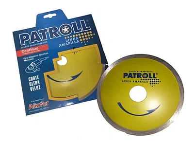 Disco patroll L.Amarilla  continuo de 110 mm