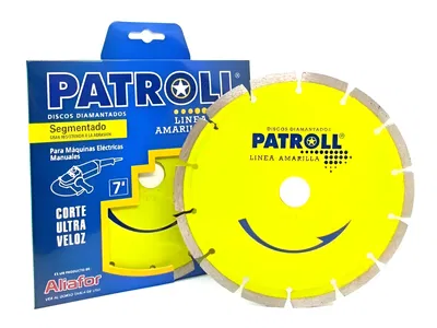 Disco patroll L.Amarilla  segmentado de 230 mm