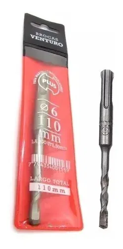 broca sds plus diamantada 6 mm 110 mm venturo