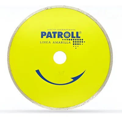 Disco patroll L.Amarilla  continuo de 180 mm