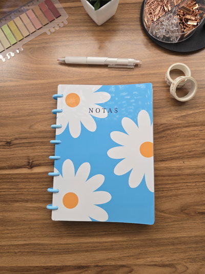 Cuaderno Discos CELESTE