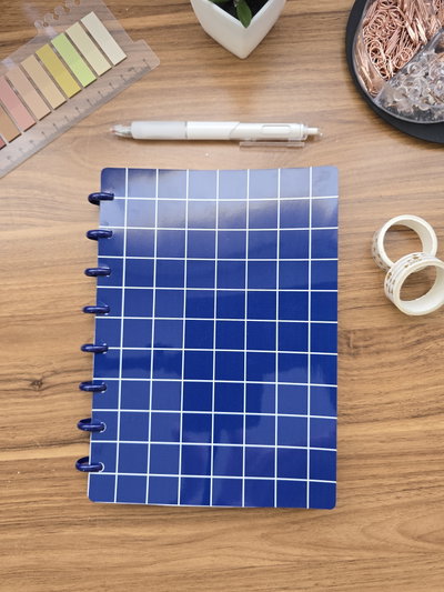 Cuaderno Discos AZUL MARINO